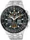 Citizen Wrist Watches-Citizen Eco-Drive Skyhawk AT Multi-Band Atomic Eco-Drive Flight Chronograph Men's Watch JY0000-53E